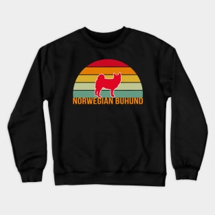 Norwegian Buhund Vintage Silhouette Crewneck Sweatshirt